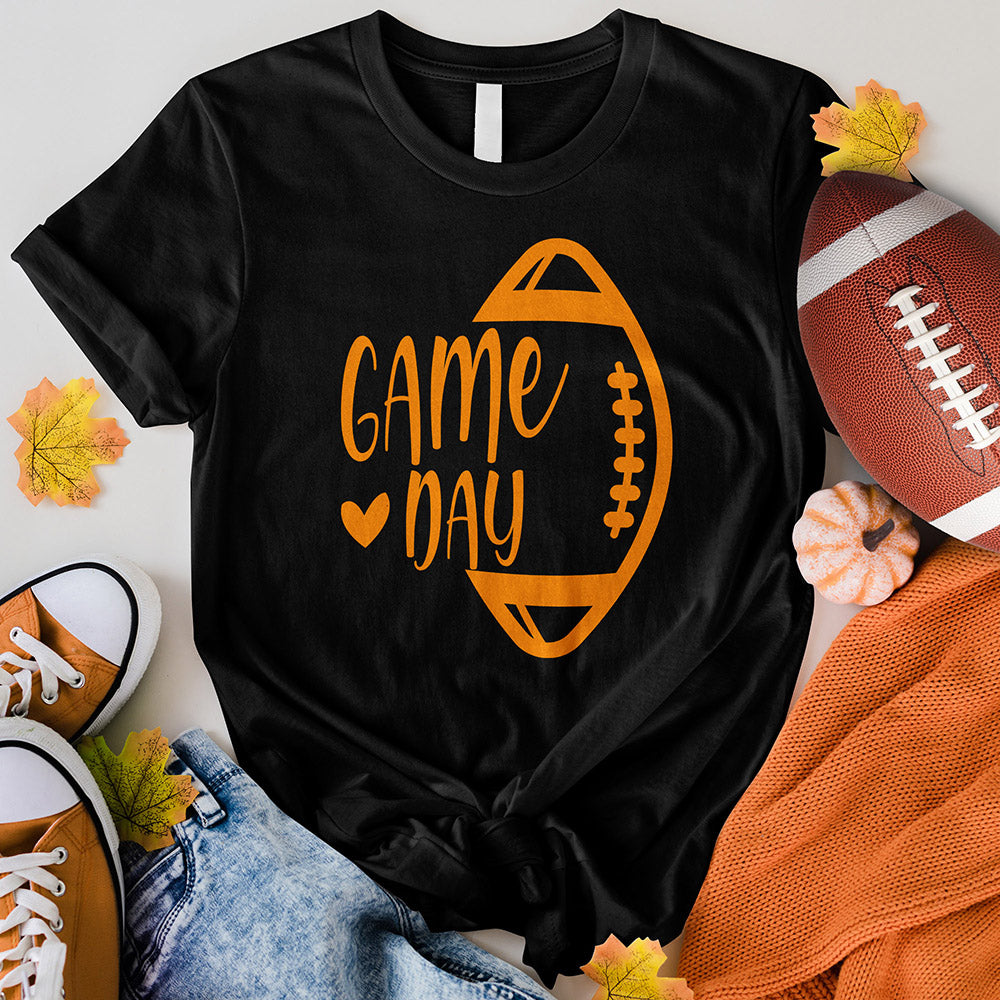 Game Day Vertical Football Tee