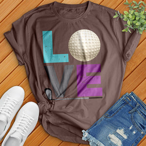 LOVE Ball And Club Tee