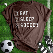 Load image into Gallery viewer, Eat Sleep Soccer Tee
