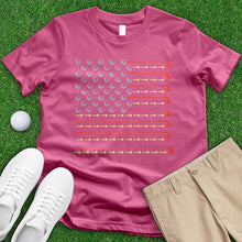 Load image into Gallery viewer, Golfers American Flag Tee
