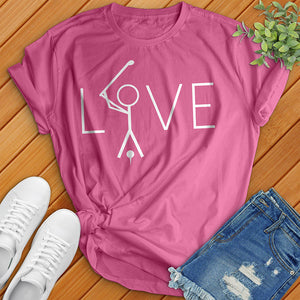 Love Golfer Tee