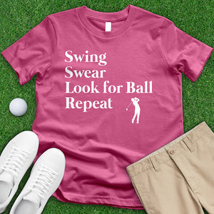 Swing Swear Look For Ball Tee