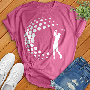 Women Golfer Tee