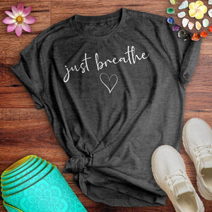 Just Breathe Heart Tee