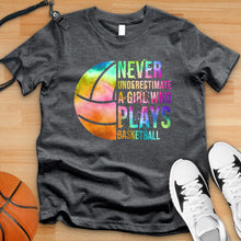 Load image into Gallery viewer, Never Underestimate Basketball Tie Dye Tee
