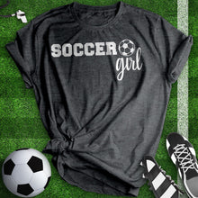 Load image into Gallery viewer, Soccer Girl Woman Tee
