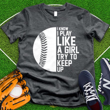 Load image into Gallery viewer, Play Like A Girl Softball Tee
