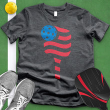 Load image into Gallery viewer, American Flag Pickleball Tee
