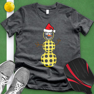 Pickleball Snow Man Tee