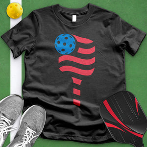 American Flag Pickleball Tee