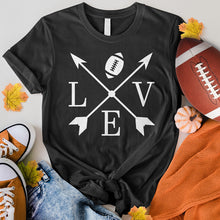 Load image into Gallery viewer, Love Football Arrows Tee
