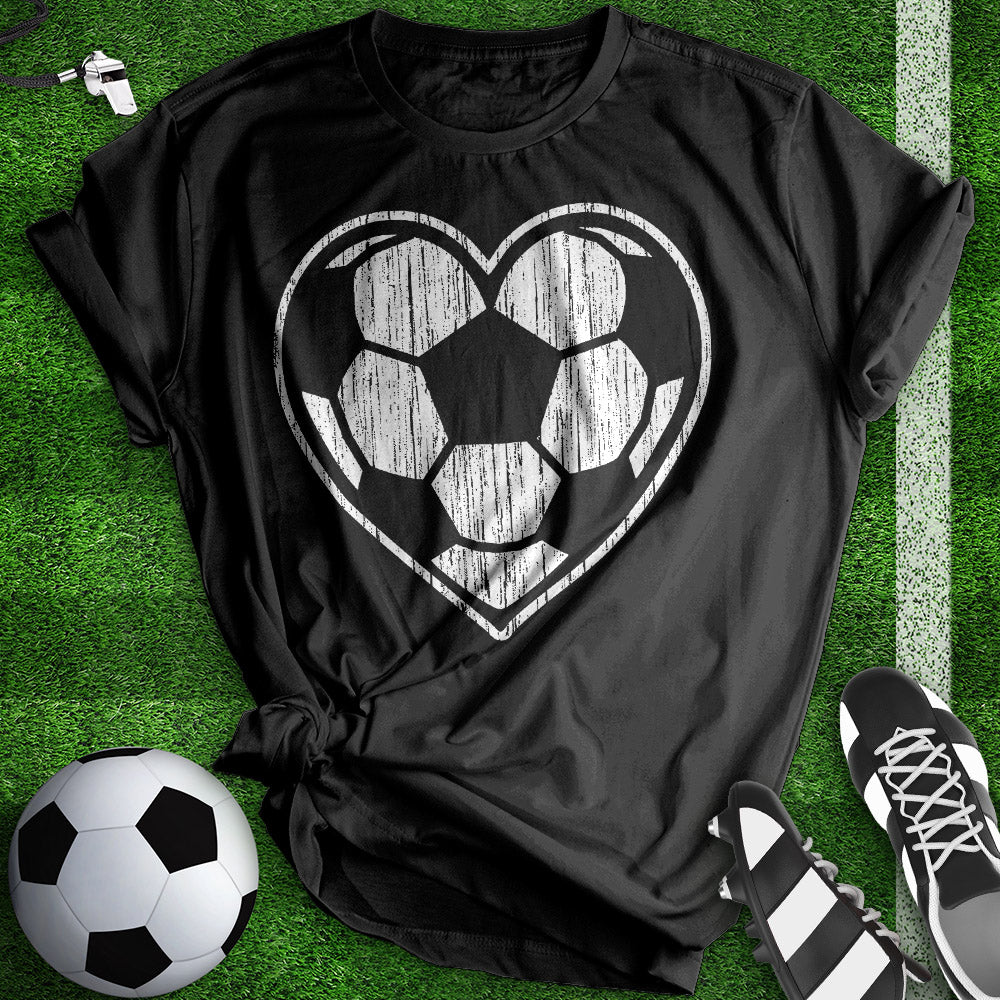 Heart Soccer Ball Tee