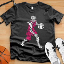 Load image into Gallery viewer, Girls Basketball Typography Tee
