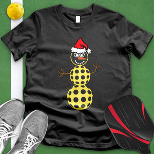 Pickleball Snow Man Tee