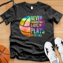 Load image into Gallery viewer, Never Underestimate Basketball Tie Dye Tee
