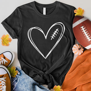 Football Lace Heart Tee