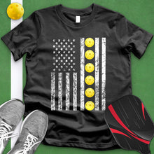 Load image into Gallery viewer, Pickle Ball American Flag Tee
