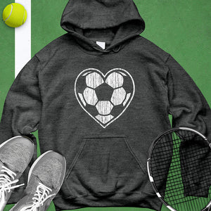 Heart Soccer Ball Hoodie