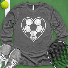 Load image into Gallery viewer, Heart Soccer Ball Long Sleeve
