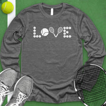 Load image into Gallery viewer, Love Tennis Ball And Racket Long Sleeve
