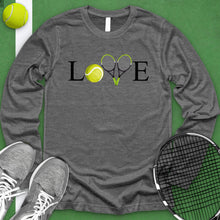 Load image into Gallery viewer, Love Tennis Crossed Racket Long Sleeve
