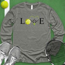 Load image into Gallery viewer, Love Tennis Crossed Racket Long Sleeve
