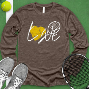 Love Tennis Racket Long Sleeve