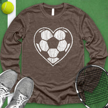 Load image into Gallery viewer, Heart Soccer Ball Long Sleeve
