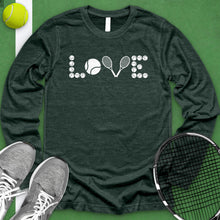 Load image into Gallery viewer, Love Tennis Ball And Racket Long Sleeve
