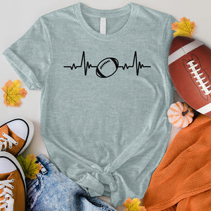 Football Heart Beat Tee