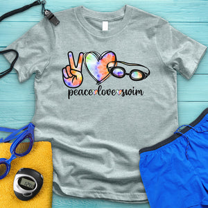 Peace Love Swim Tie Dye Tee