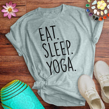 Load image into Gallery viewer, Eat Sleep Yoga Tee
