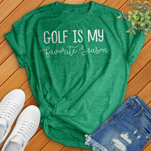 Load image into Gallery viewer, Cursive Golf Is My Favorite Season Tee
