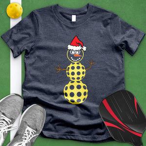 Pickleball Snow Man Tee