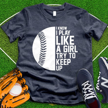 Load image into Gallery viewer, Play Like A Girl Softball Tee
