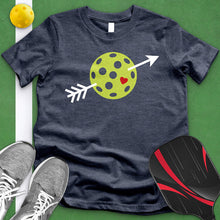 Load image into Gallery viewer, Pickleball Heart Arrow Tee
