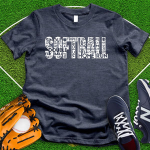 Soft Ball Art Word Tee