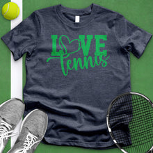 Load image into Gallery viewer, Love Tennis Green Tee
