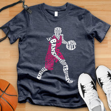 Load image into Gallery viewer, Girls Basketball Typography Tee
