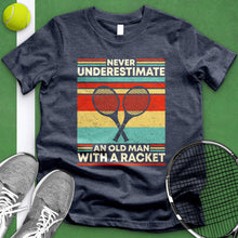 Load image into Gallery viewer, Old Man With A Racket Tee
