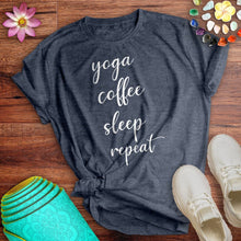 Load image into Gallery viewer, Yoga Coffee Sleep Tee
