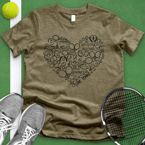 Tennis Variety Equipment Heart Tee