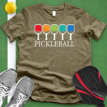 Load image into Gallery viewer, Pickleball Rainbow Tee
