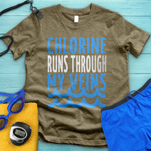 Load image into Gallery viewer, Chlorine Runs Through My Veins Tee
