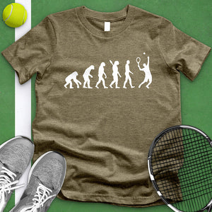 Evolution Of A Tennis Player Tee