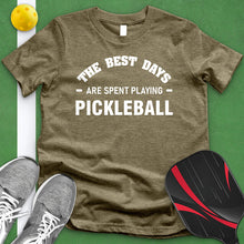 Load image into Gallery viewer, Best Days Are Spent Playing Pickleball Tee
