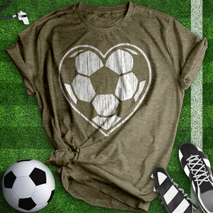 Heart Soccer Ball Tee