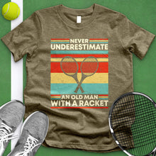 Load image into Gallery viewer, Old Man With A Racket Tee
