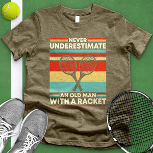 Old Man With A Racket Tee