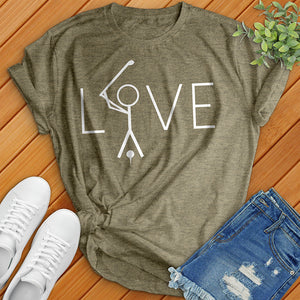 Love Golfer Tee